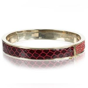 Brahmin Split Crystal Bangle in Rose Fairhaven